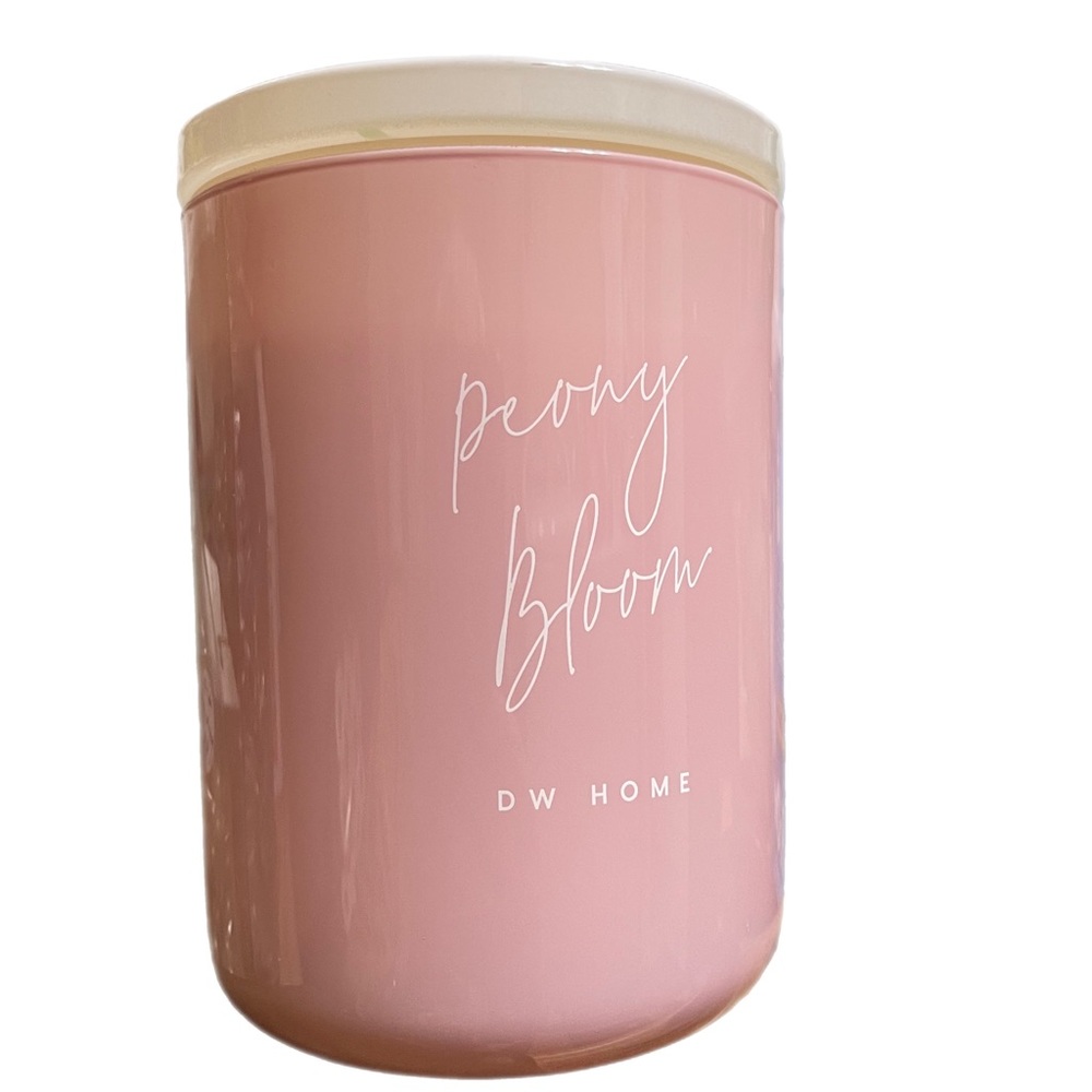 NWT! DW Home “Peony Bloom” Lrg. Candle decorative Lid 15.3 oz